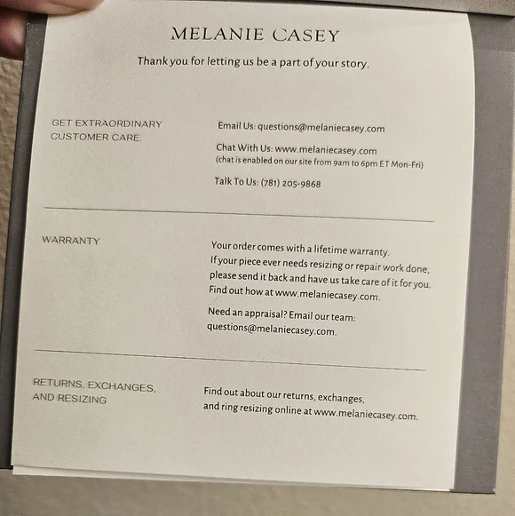 🆕️MELANIE CASEY Overlap Heart Necklace 14K Yellow Gold Diamond - Picture 11 of 11